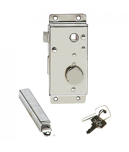 Serrure laiton chromé droite interne 20 mm