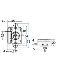 Déclic nylon simple -