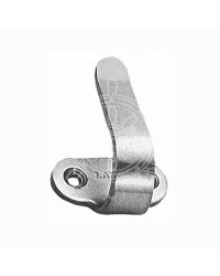 Crochet inox poli p. mur 60 mm -