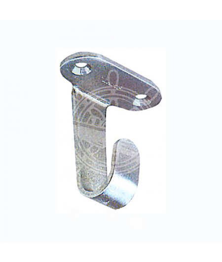 Crochet inox poli p. plafond 45 mm -