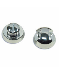 Loquet laiton chromé rond -