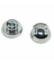 Loquet laiton chromé rond -