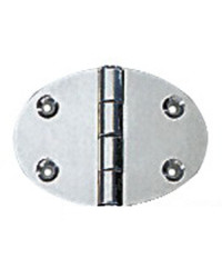 Charnière ovale 48x67 mm avec goujons 2 mm -