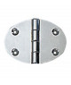 Charnière ovale 48x67 mm avec goujons 2 mm -