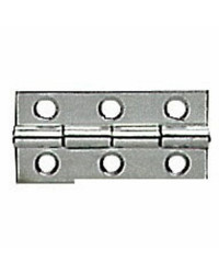 Charnière rectangulaire inox poli miroir 60x30 mm -