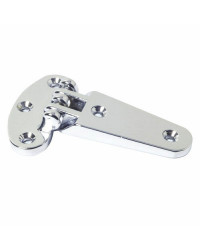 Charnière écoutille laiton chromé 96x59 mm -