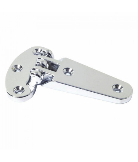 Charnière écoutille laiton chromé 96x59 mm -