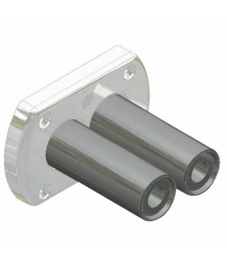 Passe paroi - R8W - blanc - traversant