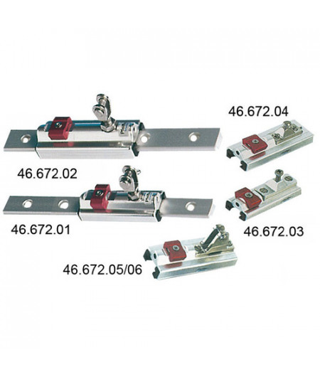 Support fixe à fourche p. rail 25x4 mm -