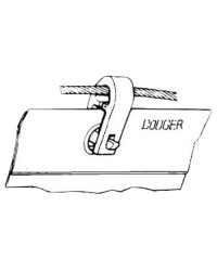 Manille p. coulisseau à clip -