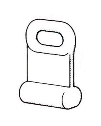 Coulisseau grand-voile 12x22 mm -