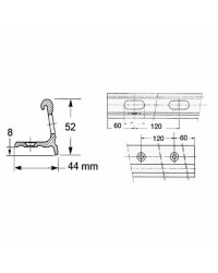Profilé de fargue 6 m - Longueur de 6 M