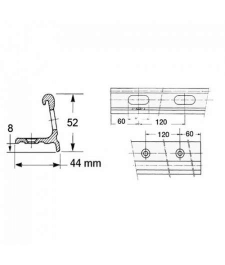 Profilé de fargue 6 m - Longueur de 6 M