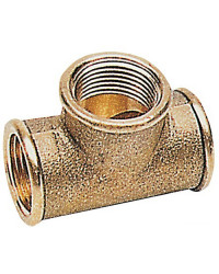 Raccord T laiton 1/4'' -