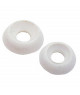 Rondelle cuvette bombée blanc 4 mm - Lot de 100