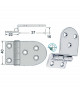 Charnière porte-à-faux 59x40 mm -