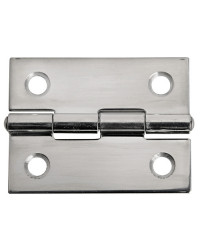 Charnière inox poli miroir 38x51 mm -