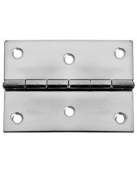 Charnière inox poli miroir 75x75 mm -