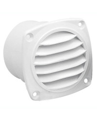 Pris air ABS blanc avec collier 126 x 126 mm -