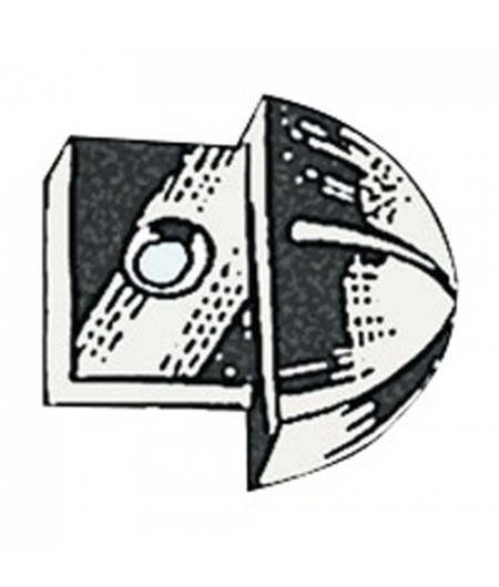 Embout nylon pour rail 25 mm -