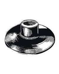 Mât pavillon droit noir 75mm -