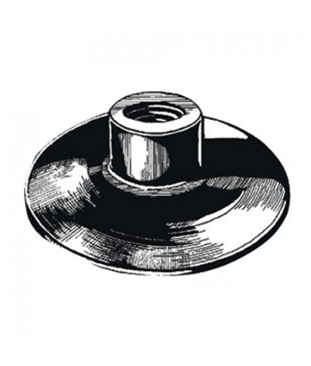 Mât pavillon droit noir 75mm -