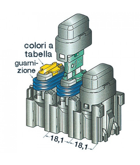 Porte-fusible + capuchon 5 A -