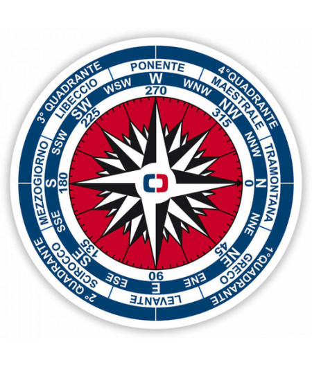 Panneau autocollant rose vents -