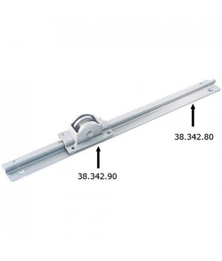 Chariot laiton nickelé 64x37 mm -