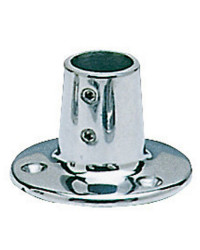 Platine ronde p. balcon AISI316 90° 22 mm -