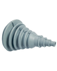 Soufflet passe-câbles caoutchouc - Ø 42 mm perçage - gris