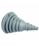 Soufflet passe-câbles caoutchouc - Ø 42 mm perçage - gris
