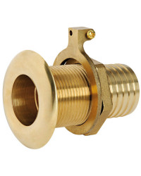 Passe-coque laiton cannelé - 1'' x 30 mm - Ø 55 mm