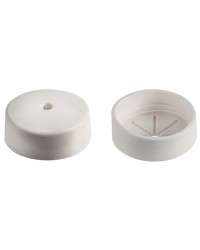 Bouchon de finition p. tuyaux 16.104.39 blanc - Lot de 10
