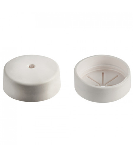 Bouchon de finition p. tuyaux 16.104.39 blanc - Lot de 10