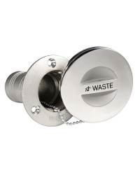 Bouchon WASTE AISI316 moulé poli 38mm 84,5mm -