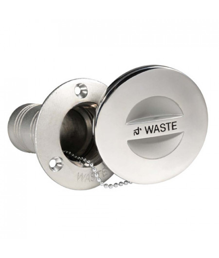 Bouchon WASTE AISI316 moulé poli 38mm 84,5mm -