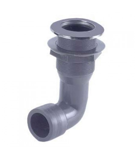 Passe-coque 90° nylon 1''14 pour tuyau ø30 mm 1''1/4 pour tuyau ø30 mm