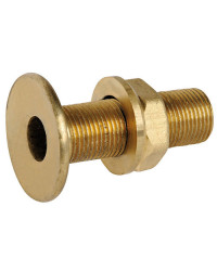 Passe-coque au ras laiton jaune 1/2'' -