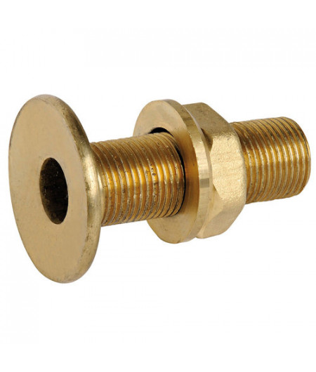 Passe-coque au ras laiton jaune 3/4'' -