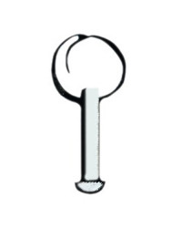 Pivot inox sans anneau 6mm x 10mm -