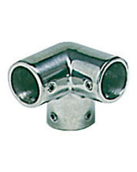 Raccord angle à 3 voies AISI316 90° 25 mm -