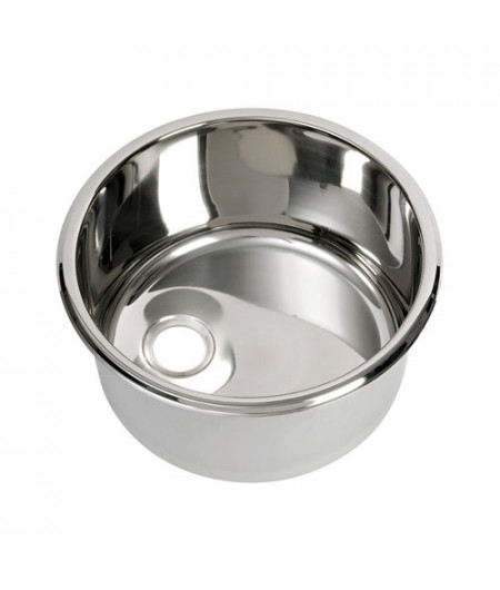 Evier rond inox poli miroir 330x180 mm -