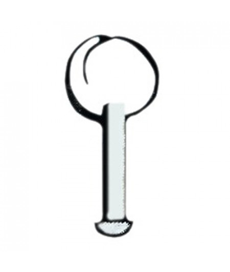 Pivot inox sans anneau 6mm x 15mm -