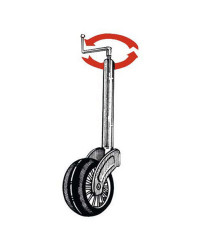 Roue jockey réglable 35 mm -