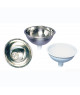 Vasque demi-ronde bain inox poli miroir 300x140mm -