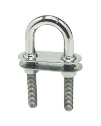 Cavalier U raccord conique inox poli mi 160x15,8mm -