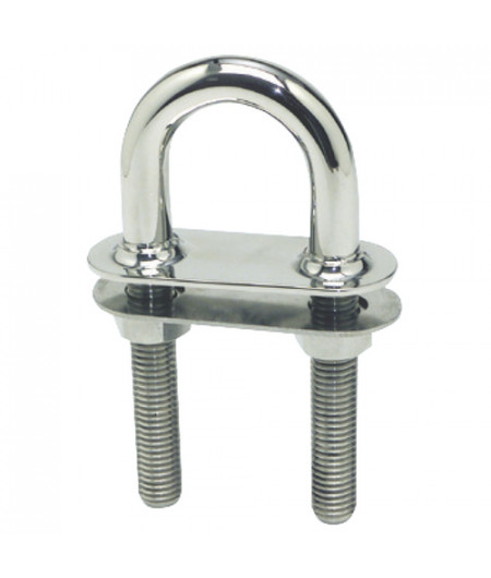 Cavalier U raccord conique inox poli mi 160x15,8mm -