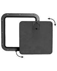 Trappe d?inspection avec façade noir amovible -