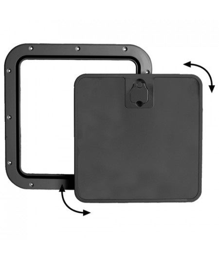 Trappe d?inspection avec façade noir amovible -